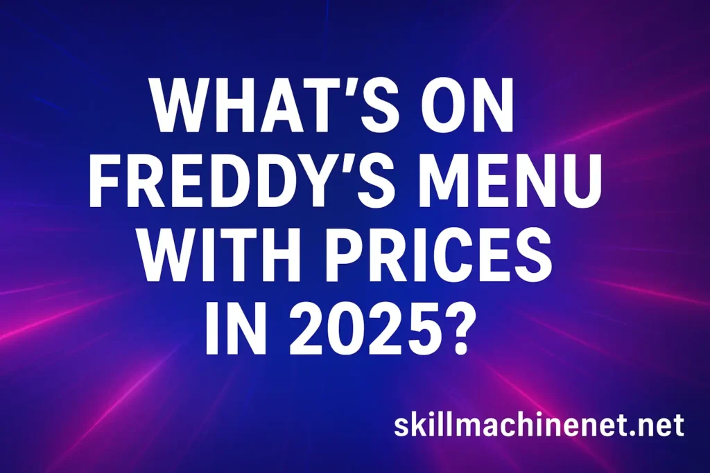 Freddy's Menu with Prices