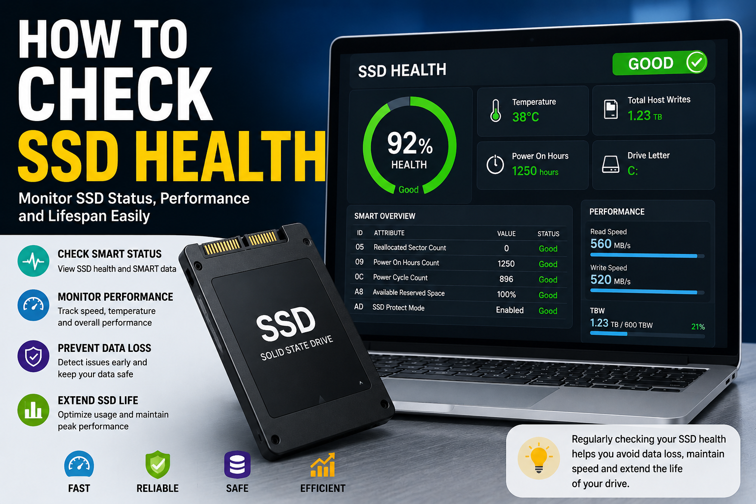 How to Check SSD Health and Improve Drive Performance