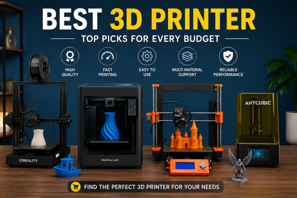 Best 3D Printer: Top Picks for Every Budget in 2026